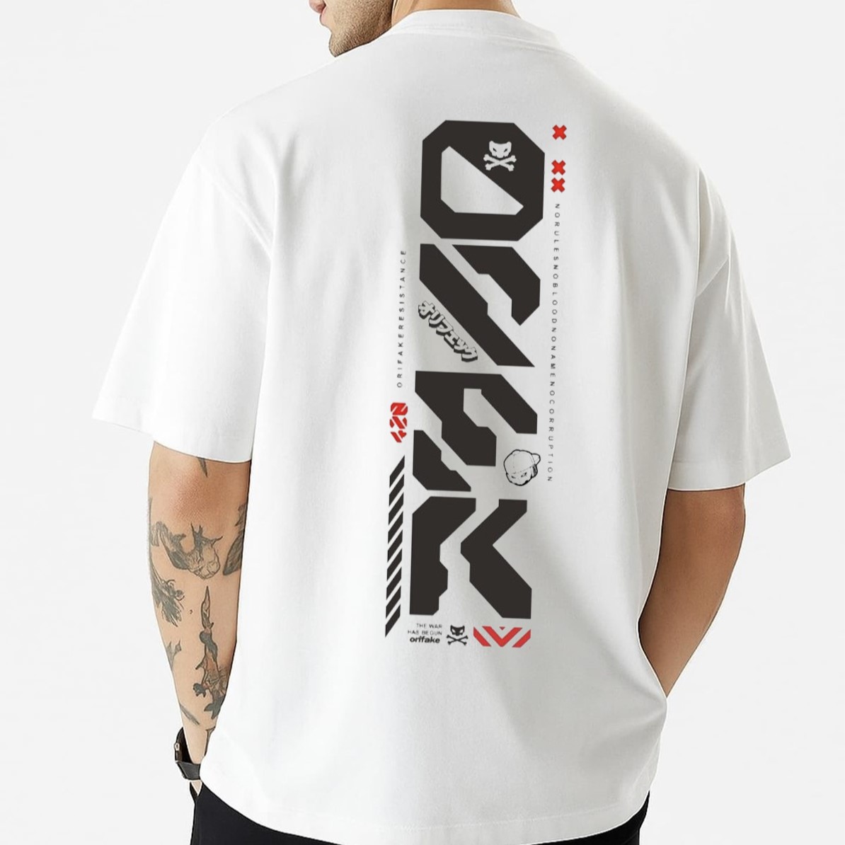 Men's Stylish Premium Drop Shoulder - WhiteCode: 12915