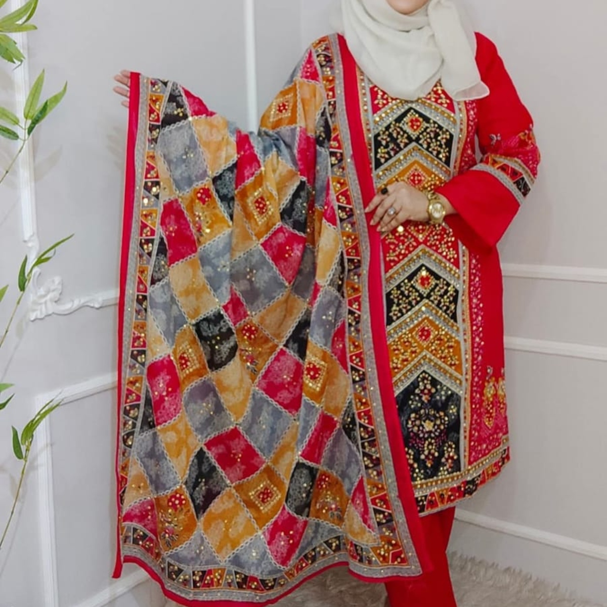 Premium Joypuri Karchupi 3-piece Code: 12560